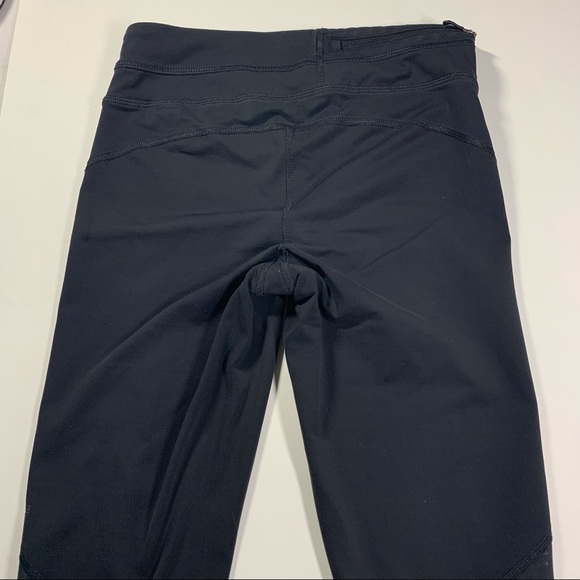 XS Lolë black crop leggings with mesh detailing - Picture 9 of 16